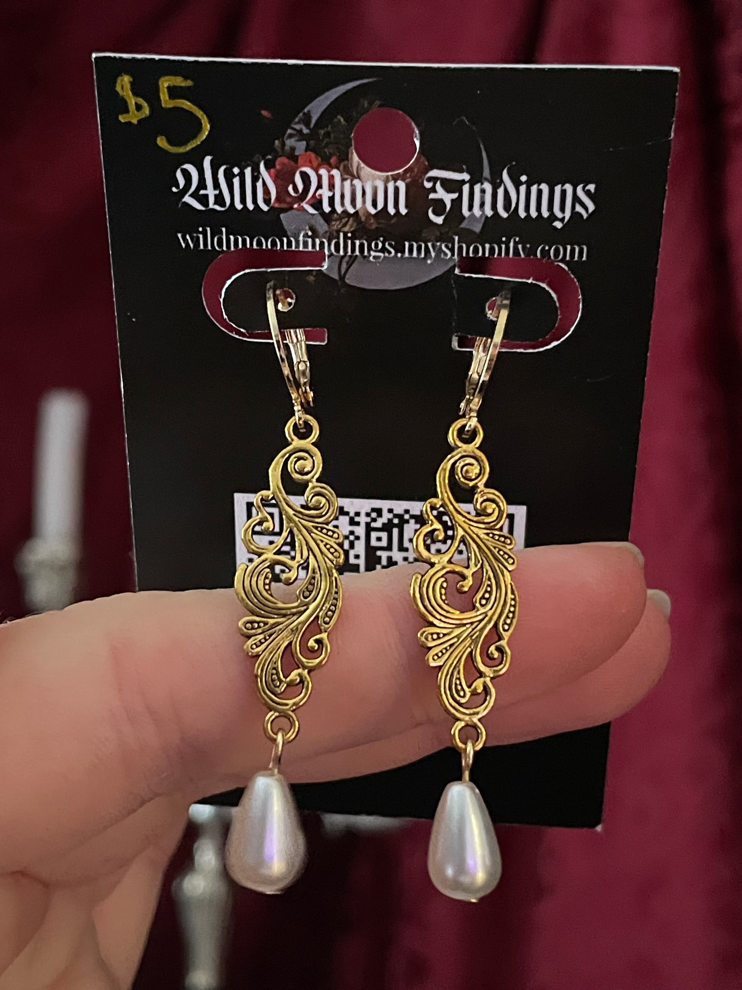 Baroque Dangle Earrings