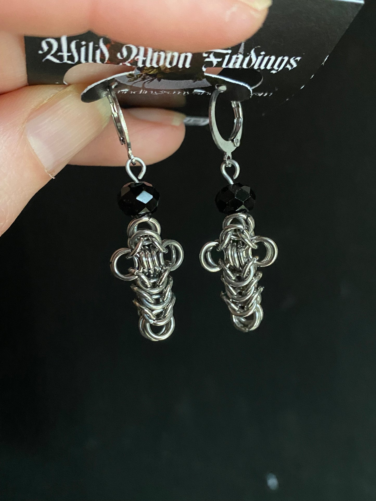 Repent Chainmail Earrings
