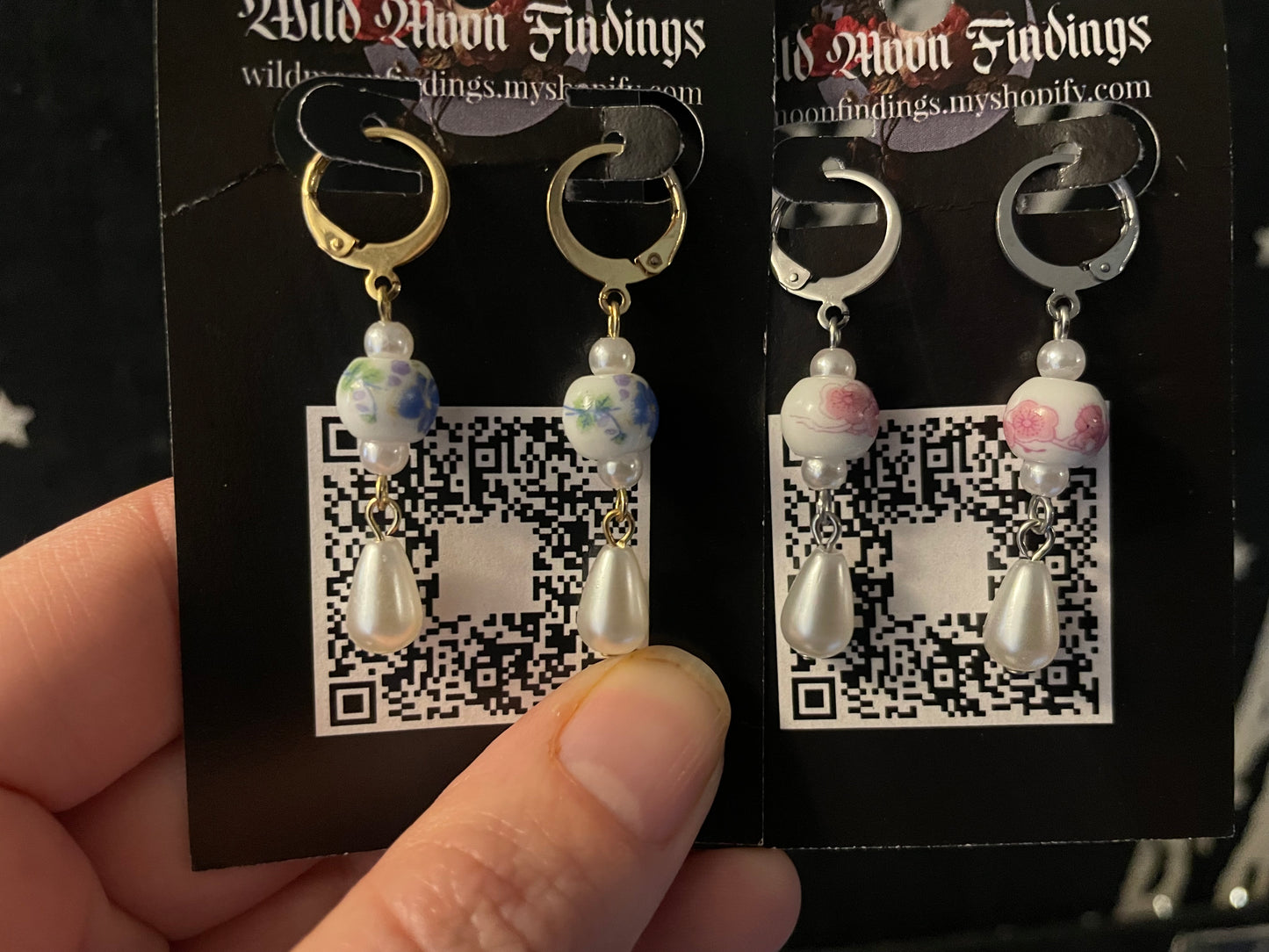 Porcelain earrings