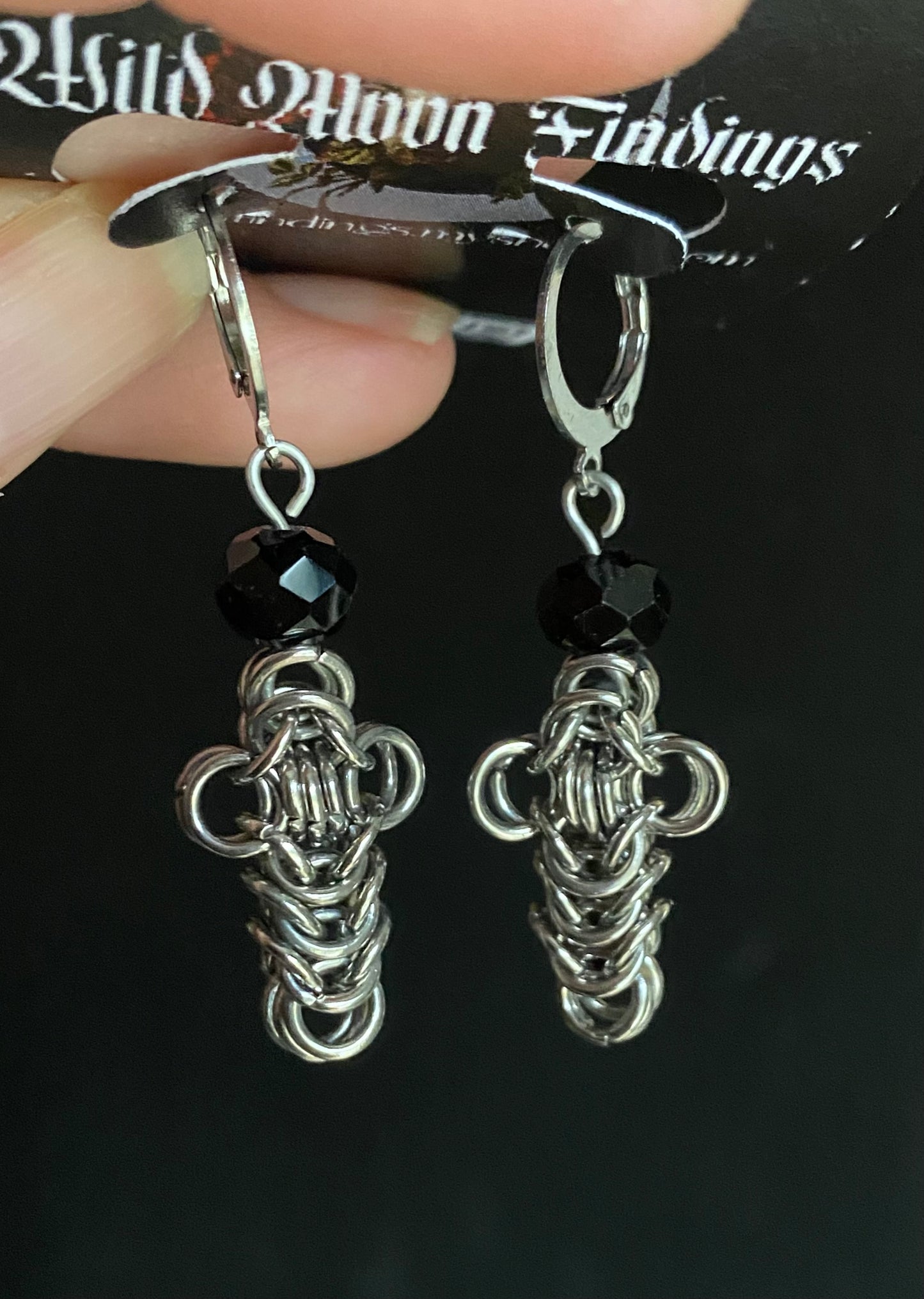 Repent Chainmail Earrings