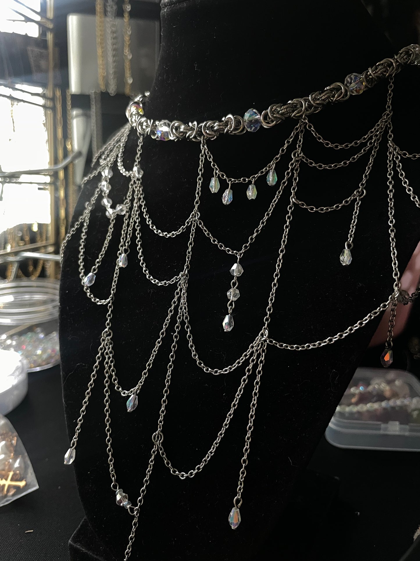 Morning Dew Chainmail Necklace
