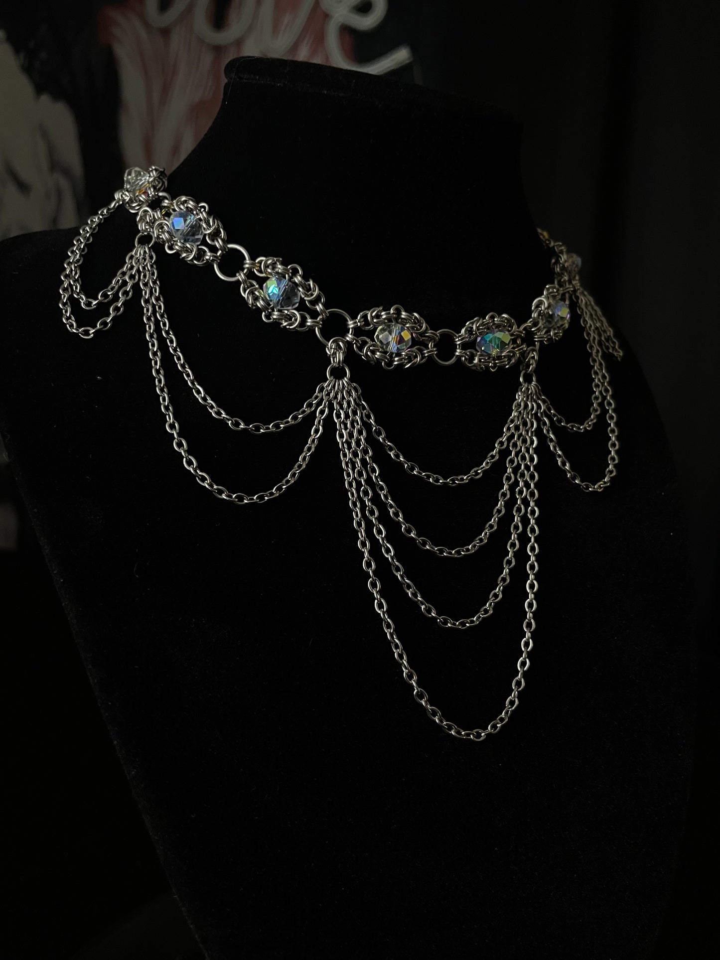 Naida Chainmail Choker necklace