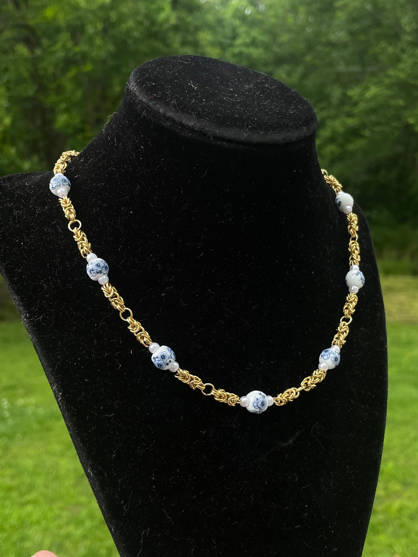 Chinoiserie Chainmail Necklace