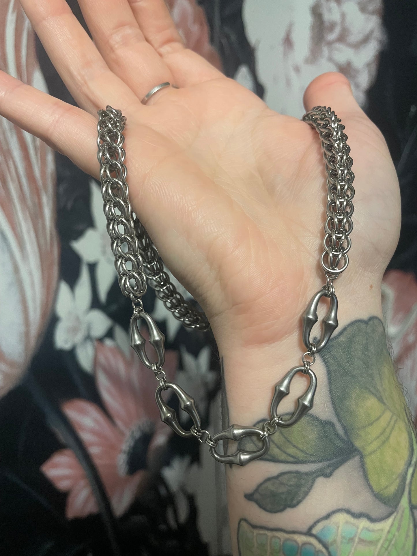 Barbed Chainmail Necklace
