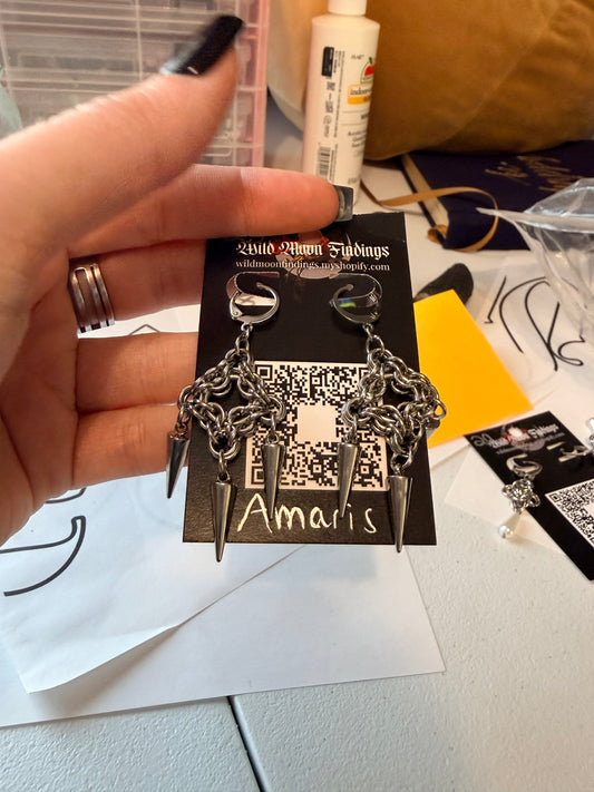 Amaris Chunky Chainmail Earrings