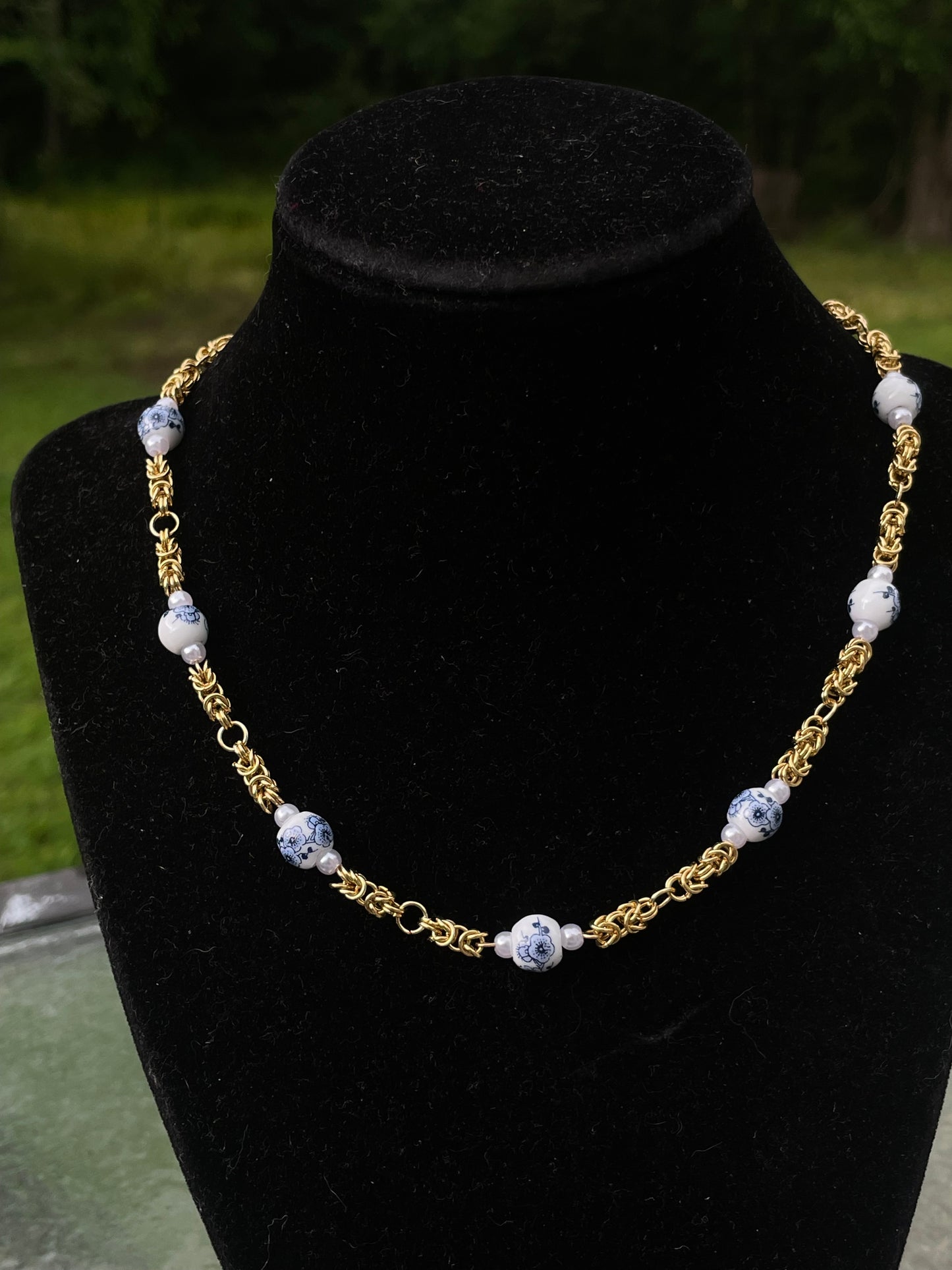Chinoiserie Chainmail Necklace