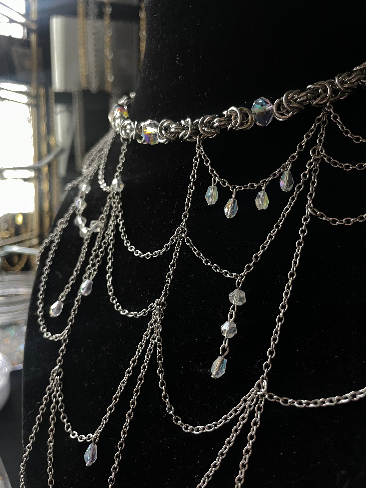 Morning Dew Chainmail Necklace