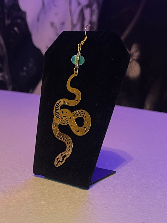 Cosmic Serpent Earrings