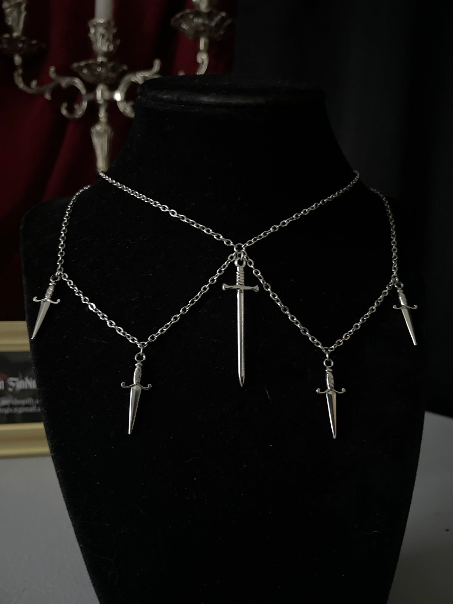 Gwendoline II Steel Necklace