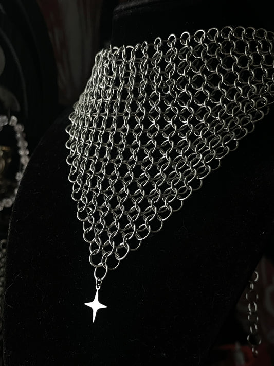 Shield Maiden chainmail bandana style necklace