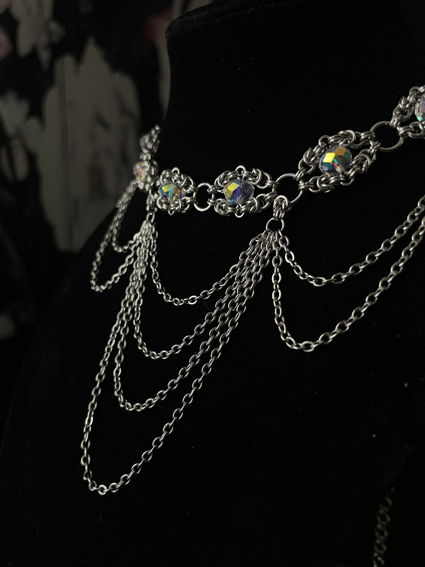 Naida Chainmail Choker necklace