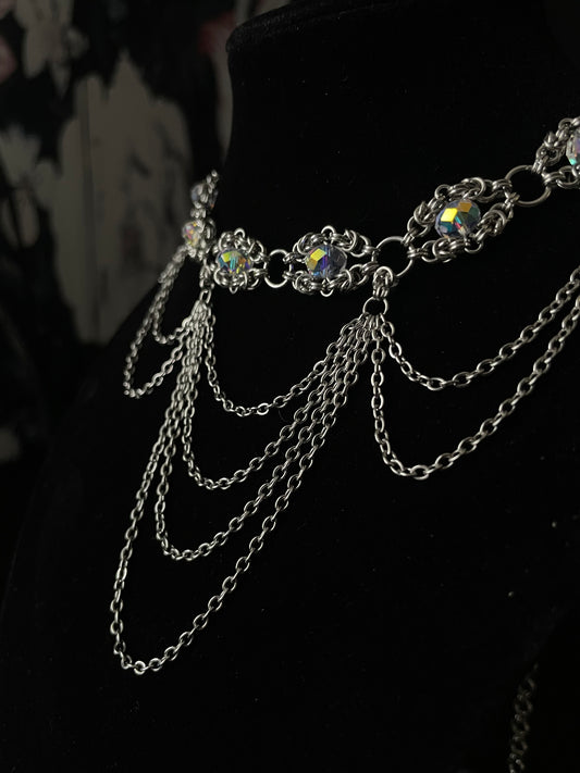 Naida Chainmail Choker necklace