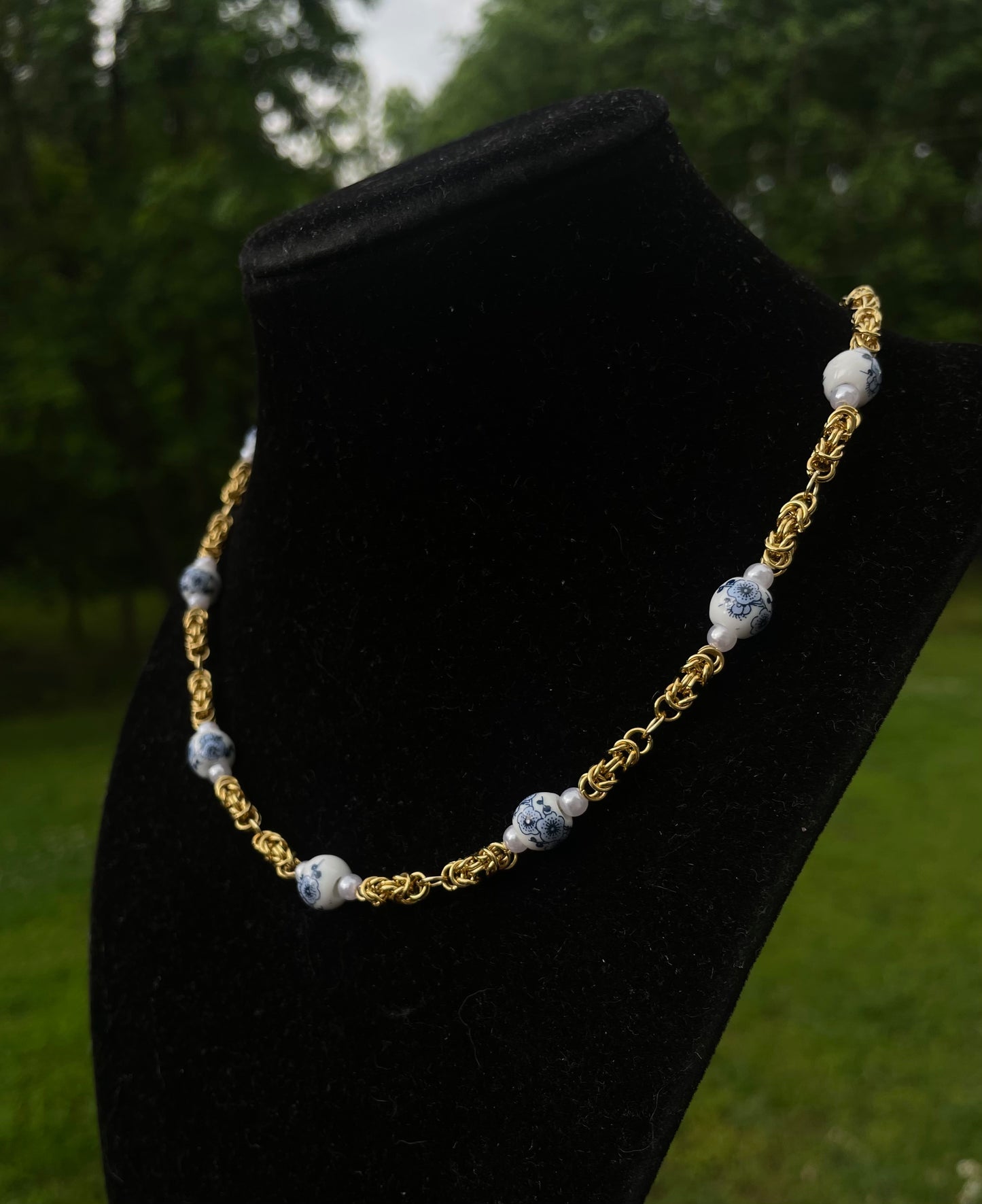 Chinoiserie Chainmail Necklace