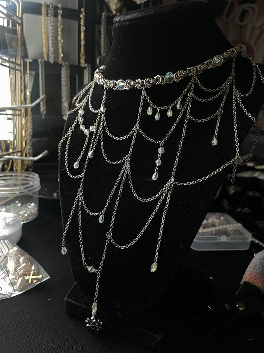 Morning Dew Chainmail Necklace