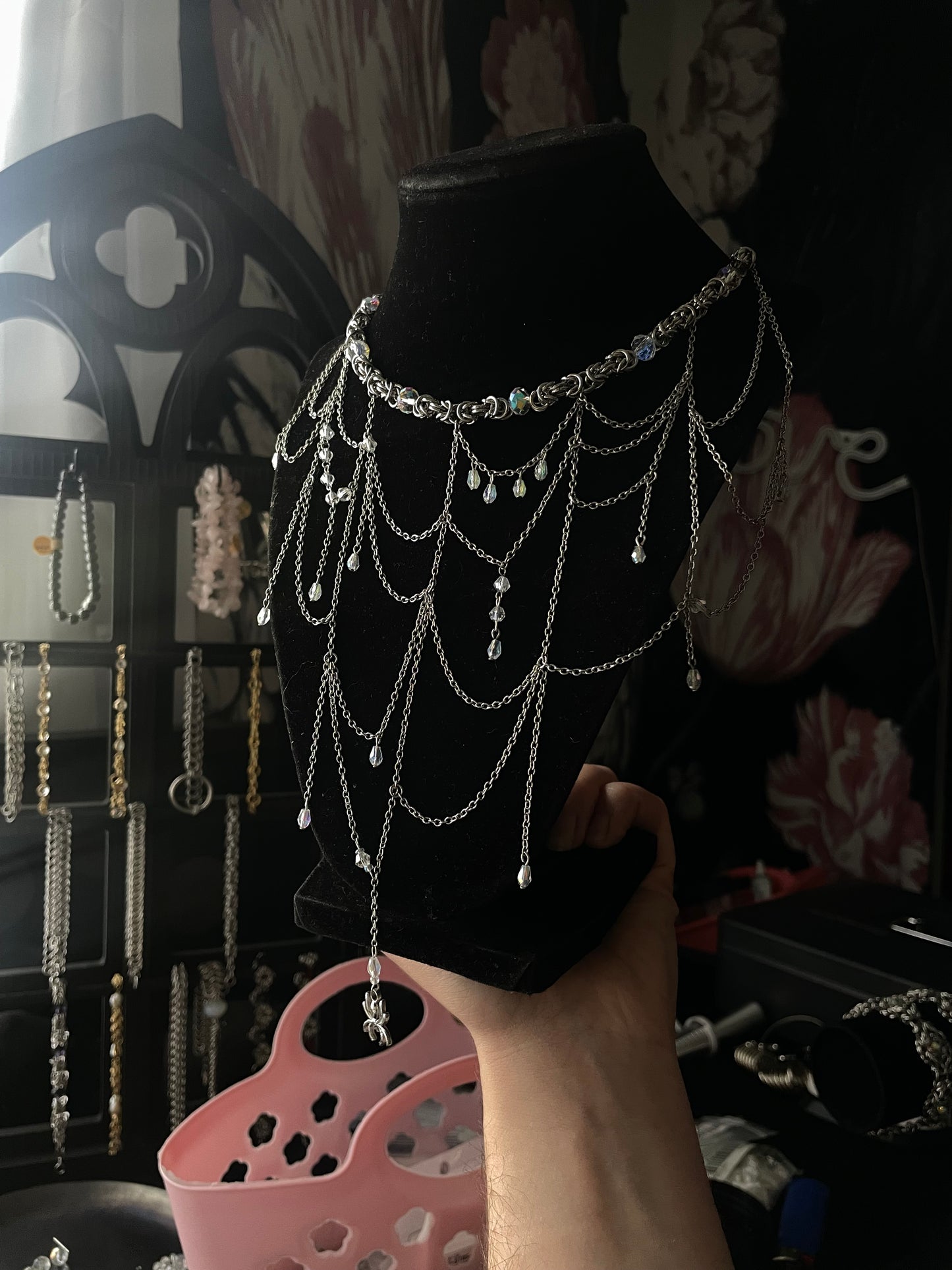 Morning Dew Chainmail Necklace