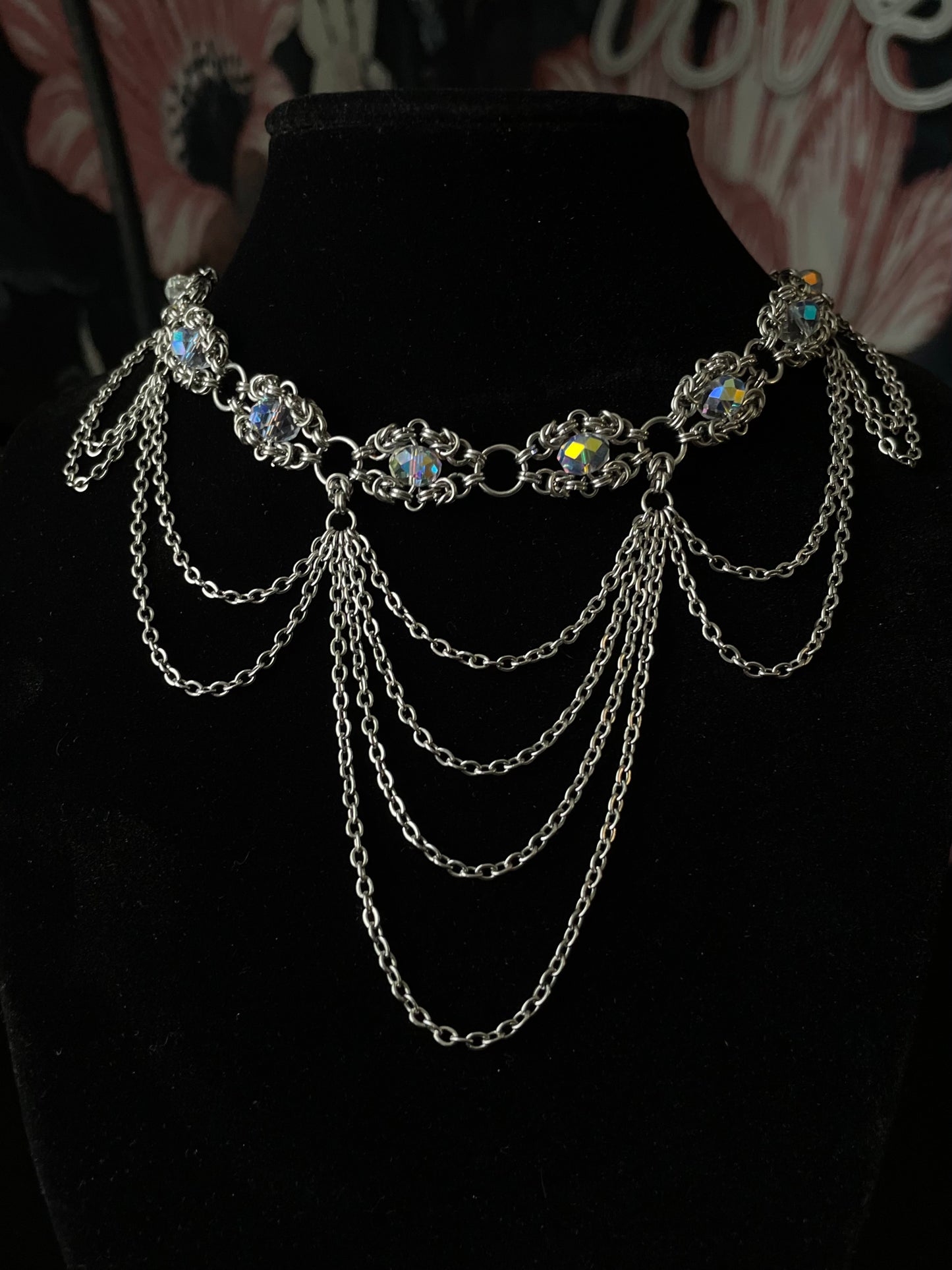 Naida Chainmail Choker necklace