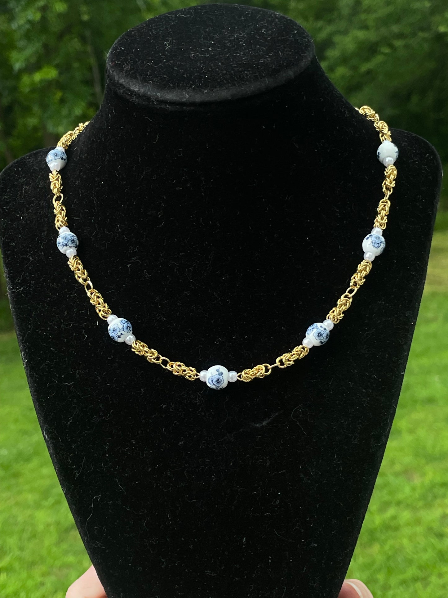 Chinoiserie Chainmail Necklace