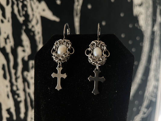 Sacrament Chainmail Earrings