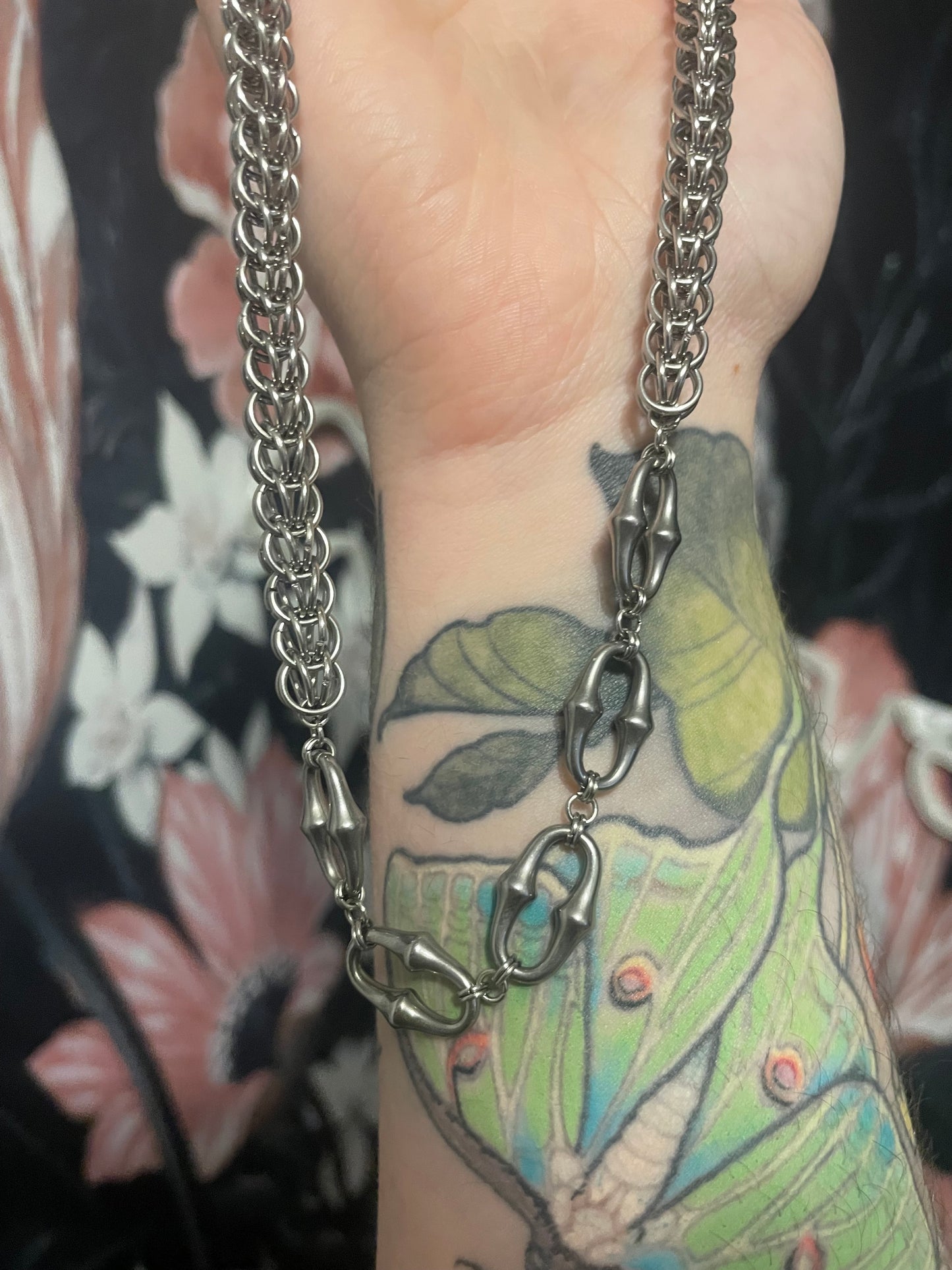 Barbed Chainmail Necklace