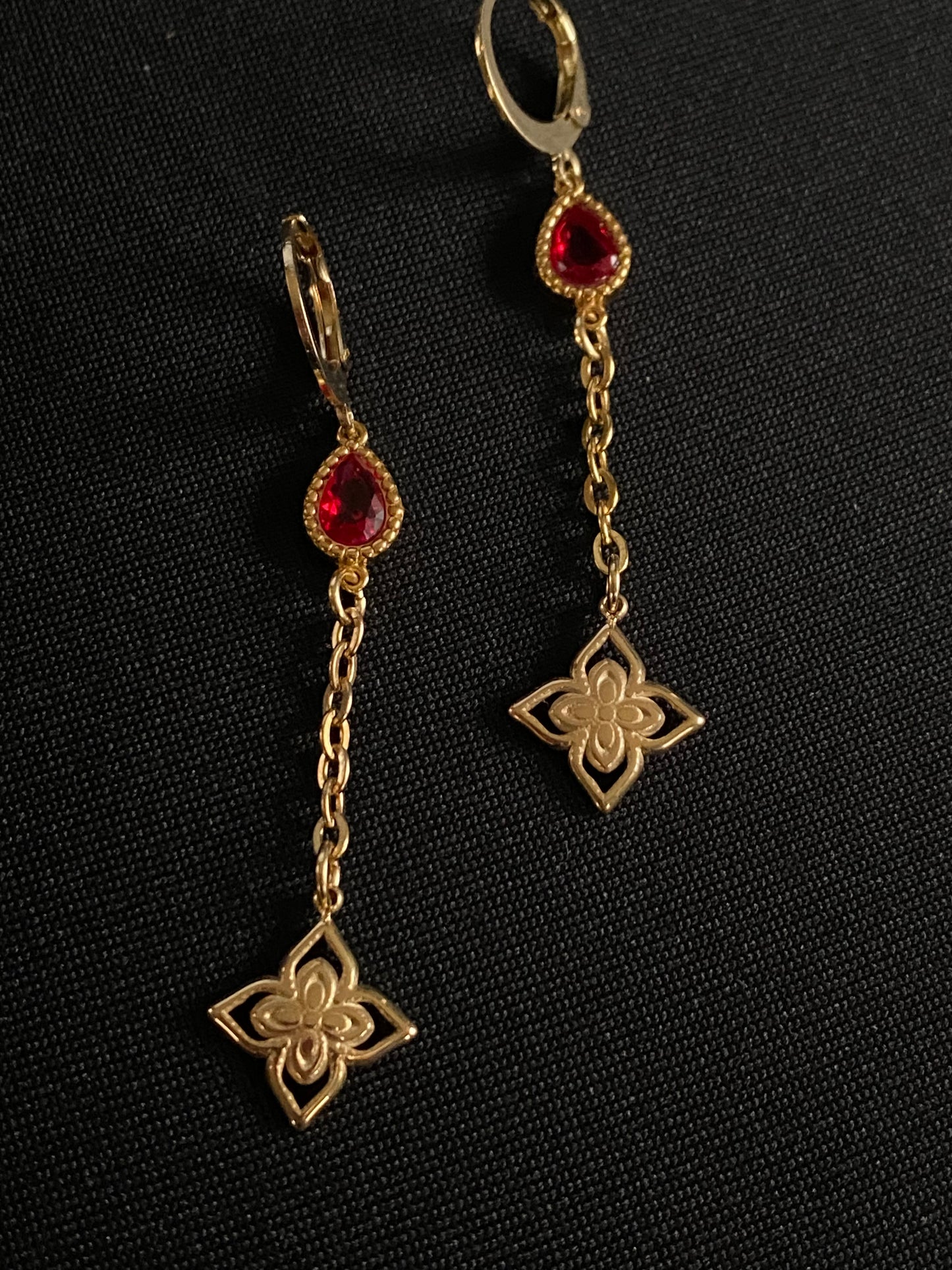 Gold Quatrefoil Earrings