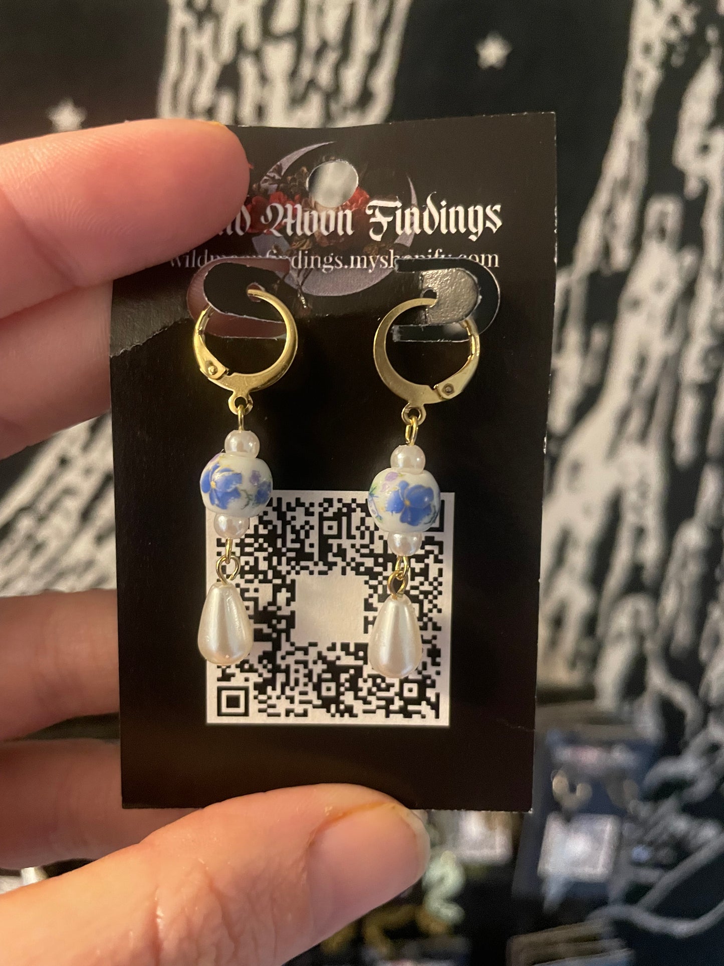 Porcelain earrings