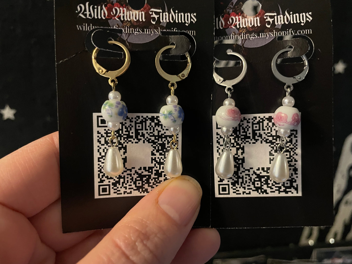 Porcelain earrings