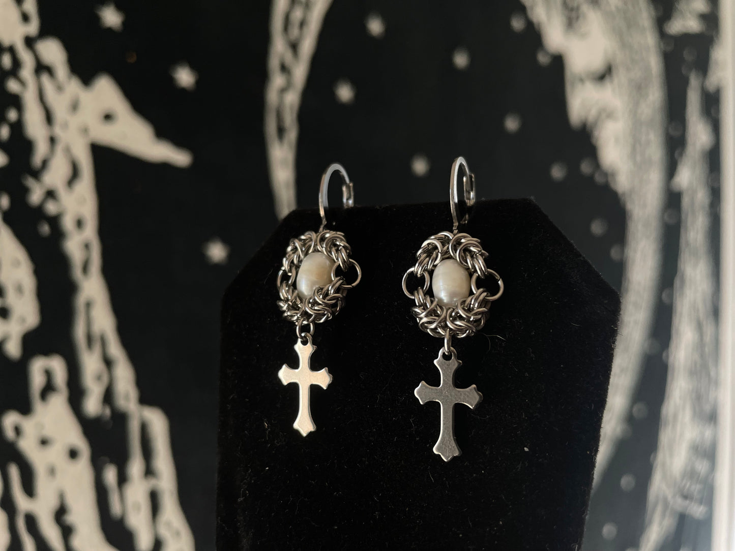 Sacrament Chainmail Earrings
