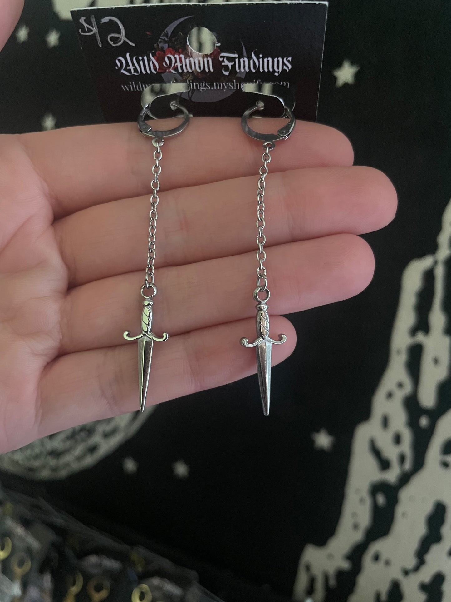 Athame Earrings